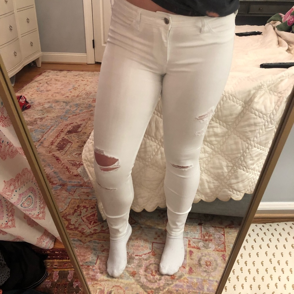 White Hollister Jeans